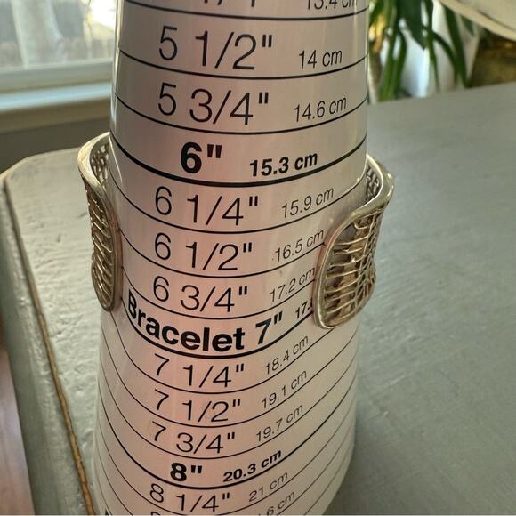 Silpada 925 Sterling Silver Woven Textured Cuff Bracelet - Picture 5 of 11